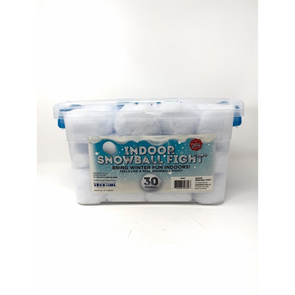 Indoor Snowball Fight 30 Soft Snowballs Snowtime Anytime Plush Snowball Set